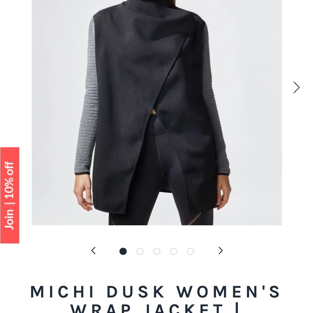 Michigan dusk women’s wrap jacket grey/black